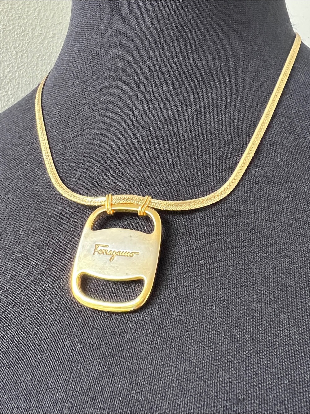 Unisex Vintage Salvatore Ferragamo Necklace - Picture 2 of 10